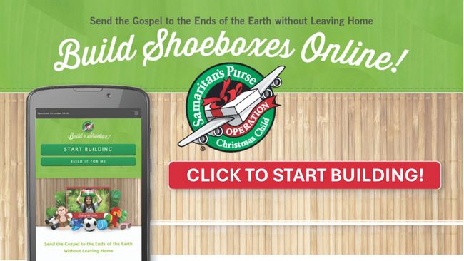 Click to Pack a Shoebox Online!